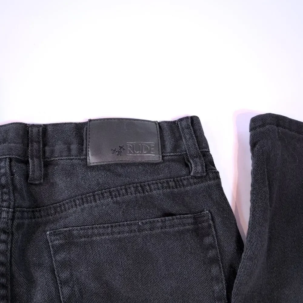 XXX RUDE Black Skinny Jeans Men’s 32x30 Goth Emo Punk Scene